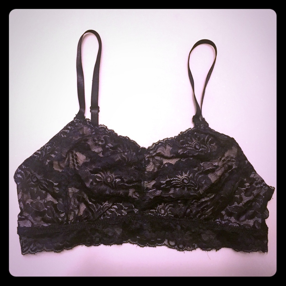 COPY - Black and Nude Lace Bralette